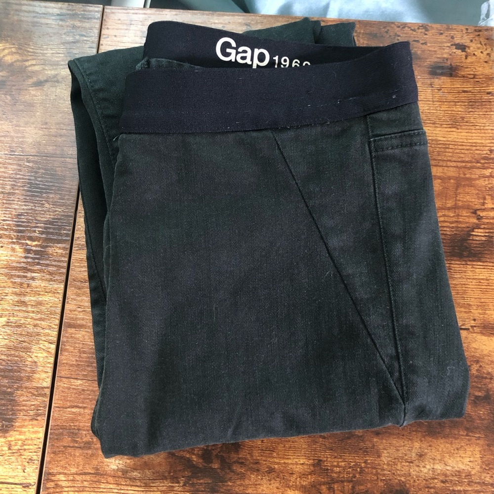 Gap Resolution Pull On High Waisted Skinny Pant Leggings in Forest Green - Sz 30